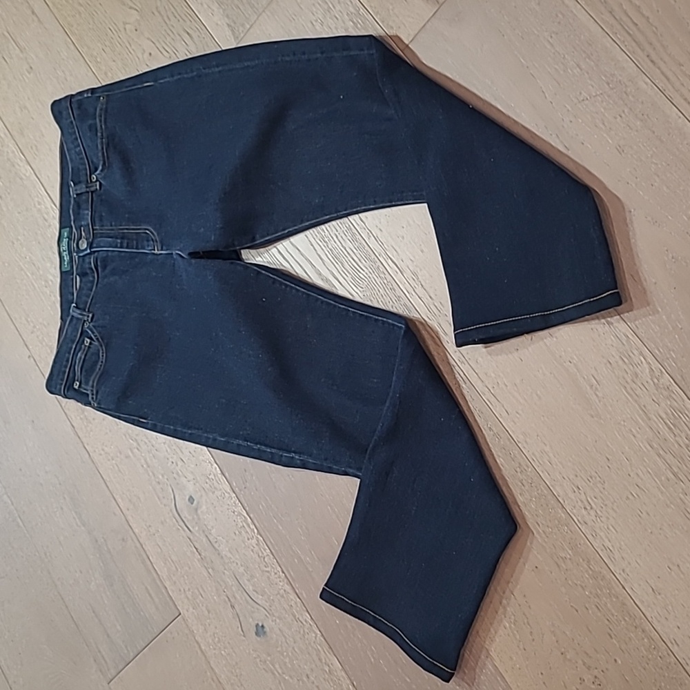 EUC Lauren Ralph Lauren Jeans Women's sz 14 Classic Straight Mid Rise Denim